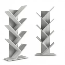 Стеллаж в гостиную Акцент СК-7 (7 полок) Выбеленное дерево