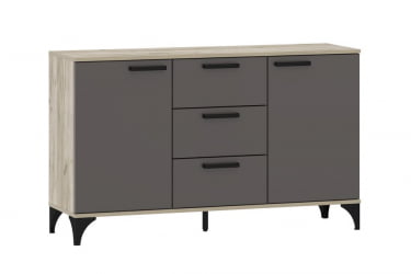 Тумба Марсель НМ 013.79 Софт Графит Дуб Крафт серый