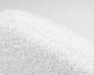 Кресло дизайнерское ДОБРИН ЕМИЛЙ (белый (букле) ткань , хромированная сталь) / DOBRIN EMILY