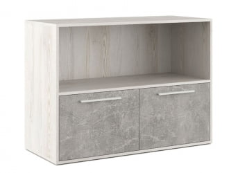 Шкаф низкий с горизонтальной нишей B-TONE BTN36154031 Сосна Бетон светлый
