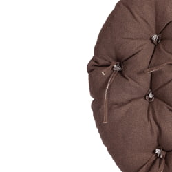 Кресло CЛОУДЕ рогожка/металл, 97х98х90-96см, коричневый, 3М7-147 / CLOUDE