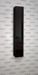 Дизайнерский шкаф в черном стекле Хоп Шелф Стекло Венге