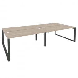 Рабочая станция на О-образном м/к ОНИКС О.МО-Д.РС-4.4.7 Дуб Аттик/Антрацит / ONIX O.MO-D.RS-4.4.7