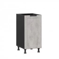 Тумба кухонная 400 Джамис ЛД 296.020.000.087 Черный Белый камень