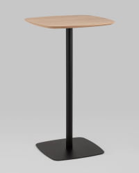 Стол барный Форм 60*60 Светлое дерево/черный / Form