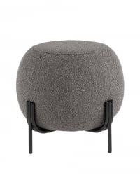 Пуф Флик букле Темно-серый