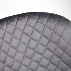 Стул QUINCY (mod. 8272) / 1 шт. в упаковке металл/ткань, 49х53х84,5 см, серый (G-062-40)/черный