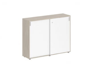 Двустворчатый шкаф Сигма СГ.712.ОД.ВХ Дуб темный Белый / Sigma SG.712.OD.WH