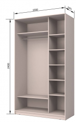 Шкаф-купе Хит-24-12-15 Аруба Венге