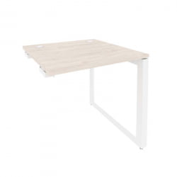 Стол-приставка на О-образном м/к к опорным элементам ОНИКС О.МО-СПР-0.8 Денвер Светлый/Белый / ONIX O.MO-SPR-0.8