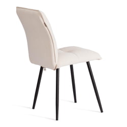 Мягкий стул Sweet LT, велюр, молочный/черный, 4, 41х55х88 см