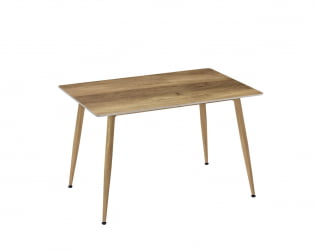 Стол обеденный Аустен/Остин столешница керамика (матовая) /опоры металл, цвет натуральное дерево, 120кс80кс75(+1) см / Austen/Остин 120x80x75(+1)