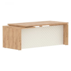 Стол руководителя правый Torr LUX TLCT 209 R Дуб Бофорд Латте