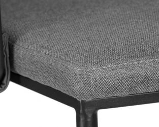 Стул барный ДОБРИН АМЕЛИА (серая ткань (Ф-48), темно-серый винтажный ПУ (МФ-12)) 4 шт / DOBRIN AMELIA (F-48), PU (MF-12))