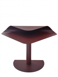 Журнальный столик Корнеа металл бордовый / Cornea