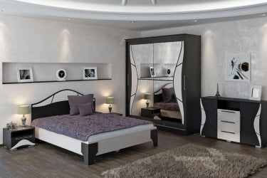 Спальня Верона №1 Венге/Дуб молочный