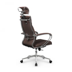 Кресло руководителя Metta L 2c 44C/K116 Infinity Easy Clean (MPES) Комплект 9 Темно-коричневое