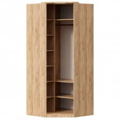 Шкаф угловой с декоративными накладками Фиджи ЛД 659.245.000 Дуб Золотой Антрацит