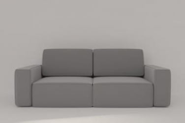 Офисный диван Сунндал (Берхоусе) Цвет фасада: Грей рогожка; Тип: Прямой; Материал фасада: Микророгожка / (Berhouse)