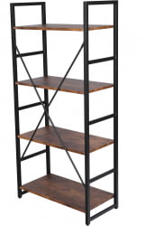 Стеллаж в гостиную WS-01 burnt