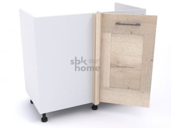 Стол под мойку угловой СМУ-100 правый, Дублин (900*470*820) Дуб галифакс белый, 21615 