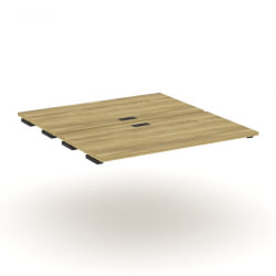 Двойной стол-приставка к двум опорным тумбам/шкафам CONCEPT CN.DSPR-007 Дуб Винченцо Черный