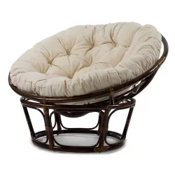 Кресло для отдыха Papasan CHAIR MI-003 с подушкой Орех
