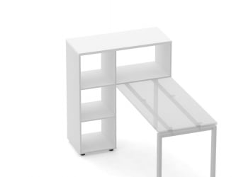 Стеллаж к столу Deka 9.06.10 Белый