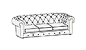 Диван трехместный раскладной Беркли 3Р Рыжий