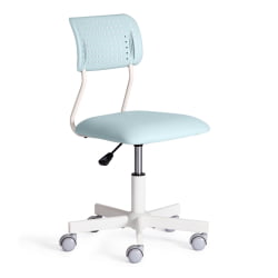 Кресло на колёсиках Funny ткань, голубой