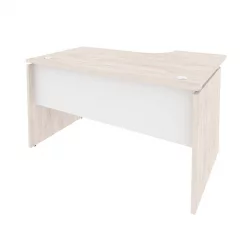 Стол эргономичный левый ОНИКС О.СА-2Л Денвер Светлый/Белый / ONIX O.SA-2L