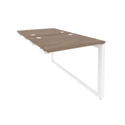 Стол-приставка двойной на О-образном м/к к опорым элем. ONIX O.MO-D.SPR-0.7 Дуб Аризона/Белый