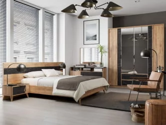 Комод 1500 Шелли ЛД 692.040.000 Дуб золотой Камень Пьетра чёрный