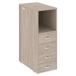 Тумба 4 ящика проходная, средняя ОНИКС О.Р-ТВ-4 Дуб Аттик / ONIX O.R-TV-4