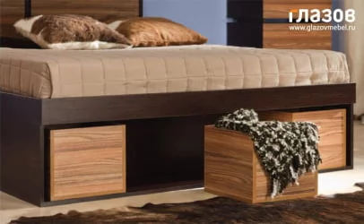 Кровать 3 (1400) HYPER Палисандр/Венге (спальня)