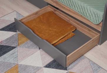 Кровать с ящиком Монако 902.05 Оникс Десерт серый