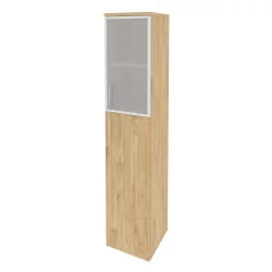 Шкаф высокий узкий правый ОНИКС О.СУ-1.7Р(Р) Тиквуд Светлый / ONIX O.SU-1.7R(R)