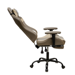 Кресло 896 KINGQUEEN, цвет светло-серый/бежевый 896-lgray-beige