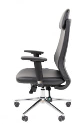 Офисное кресло CХАИРМАН 500 ЛЮКС (ЛУКС) ЭКО экокожа Черный / CHAIRMAN (LUX)