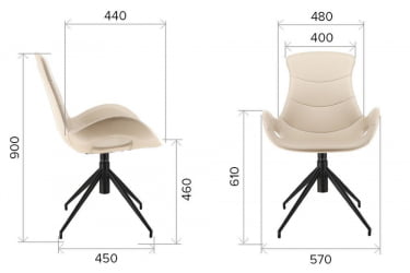 Стул Everprof Freedom Экокожа Черный