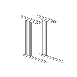 Каркас стола с регул.угла наклона, без регул.высоты АЛц.КНН №1-7