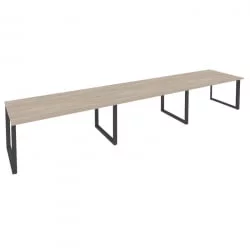 Стол переговорный (3 столешницы) ОНИКС О.МО-ПРГ-3.4 Дуб Аттик/Антрацит / ONIX O.MO-PRG-3.4