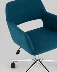 Стул офисный РОСС рогожка синий / ROSS