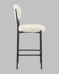 Стул полубарный Бриф DD ПБ букле молочный