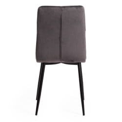 Стул FURLA (mod. 4816) металл/вельвет, 89х56х44см, серый