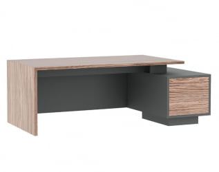 Стол письменный на опорной тумбе DALI DLI37210032 Орех Антрацит