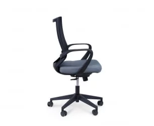 Кресло офисное Спэйс ЛБ Черный/Серый / LB