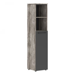 Шкаф-колонка с глухой средней дверью MORRIS TREND MHC 42.6 Сосна Нордик Антрацит
