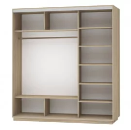 Шкаф-купе трехдверный Экспресс Трио Элемент 2100х2400х Дуб сонома / 2100х2400h