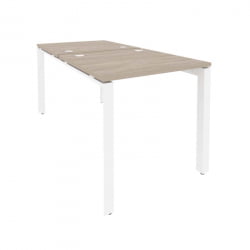 Рабочая станция на П-образном м/к ОНИКС О.МП-Д.РС-2.0.8 Дуб Аттик/Белый / ONIX O.MP-D.RS-2.0.8